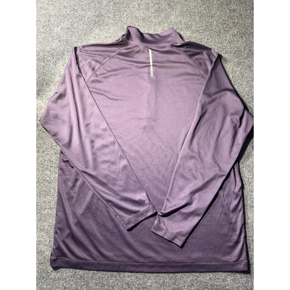 GSX Gander Mountain Mens Purple Quarter Zip Pullover Performance Shirt Large